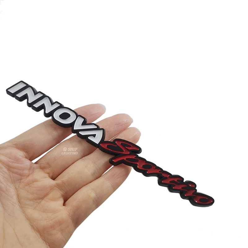 1 x Miếng Dán Logo Chữ SPORT Bằng ABS Trang Trí Xe Hơi TOYOTA INNOVA