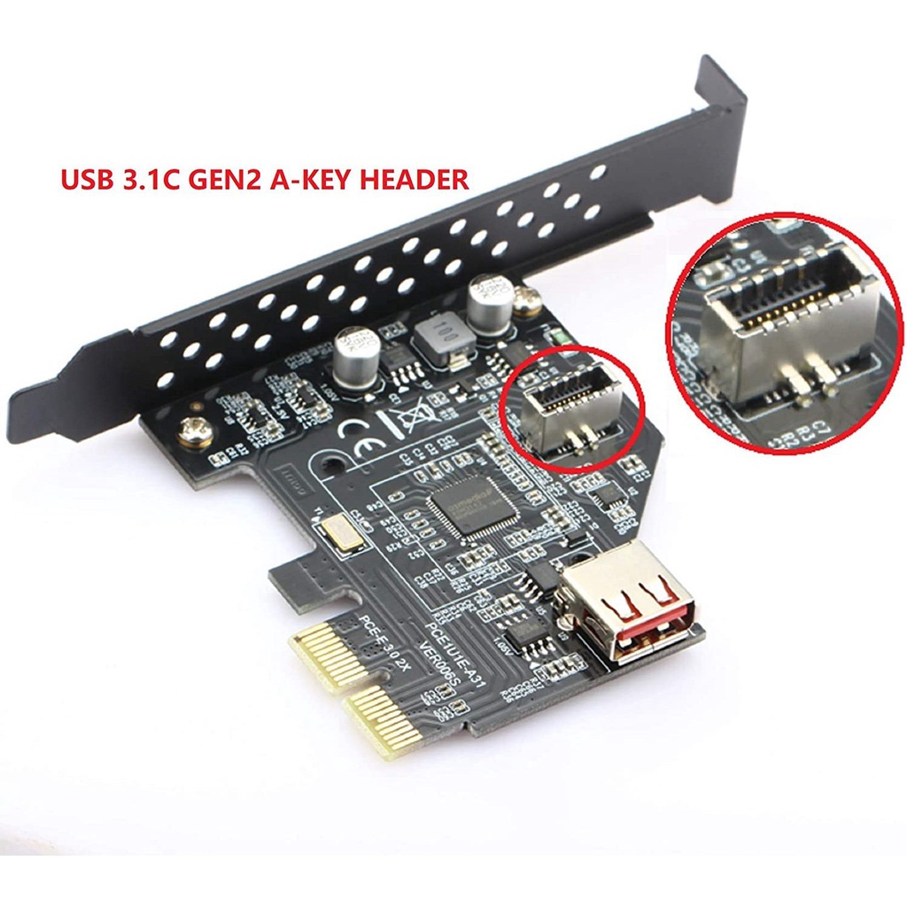 Front Panel Header Extension Cable,Type E to Type C Cable N7VN