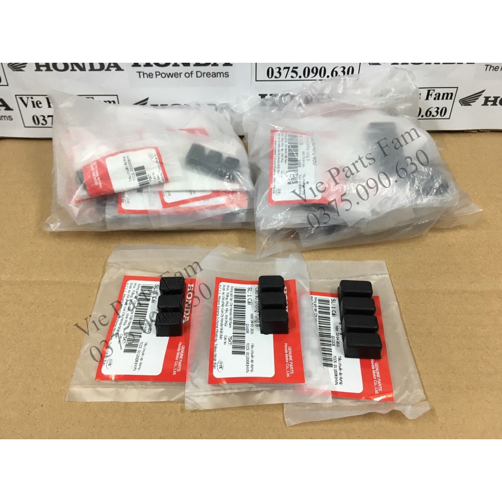 Bộ cao su chống rung thành xylanh Honda Wave ZX, Dream, Future 1, Wave nhỏ 2 bóng  chính hãng Honda Motor