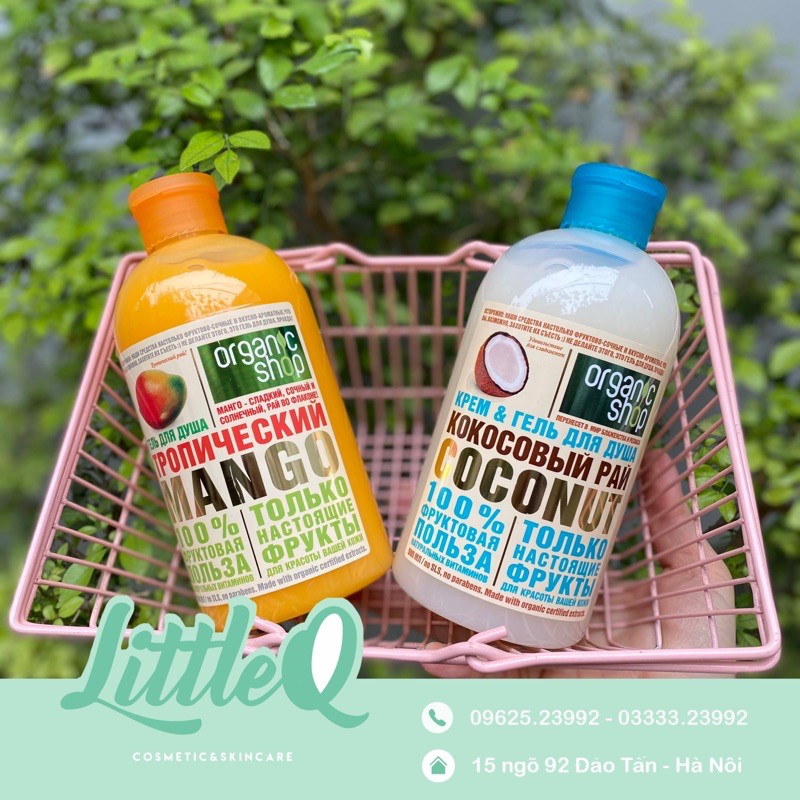 Sữa tắm oragnic shop 500ml