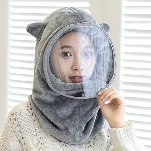 Mũ lông cừu đội đầu giữ ấm Chất liệu vải cao cấp, mềm mại - ấm áp, chống bụi bẩn .dành cho nữ thu đông