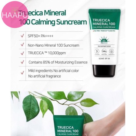 Kem Chống Nắng Cho Da Dầu Mụn - Truecica Mineral 100 Calming Suncream- SOME BY MI (50ML)