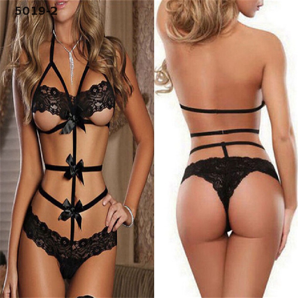 Bộ Đồ Lót Ngủ Phối Ren Gợi Cảm Dành Cho Nữ