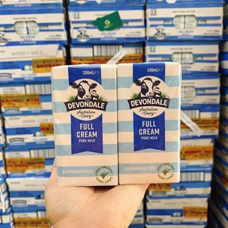 Sữa tươi Devondale nguyên kem 200mlx24 hộp (Úc)