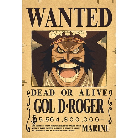 One Piece wanted poster luffy 3,000,000,000 Giấy dán tường trang trí tiết với 41 kiểu