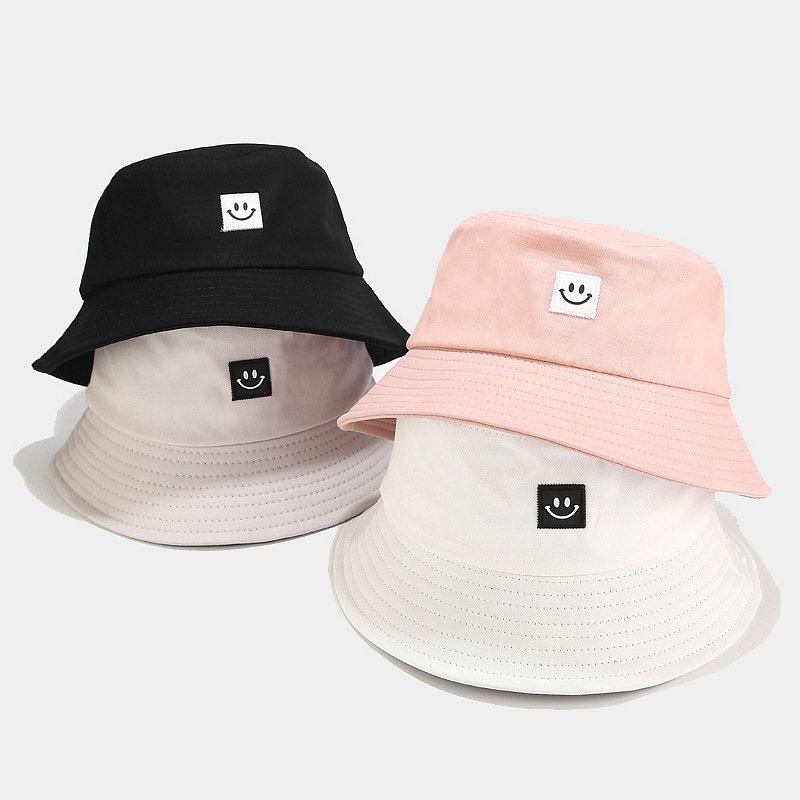 Mũ Bucket vành tròn mặt cười smile phong cách Hàn Quốc - M32