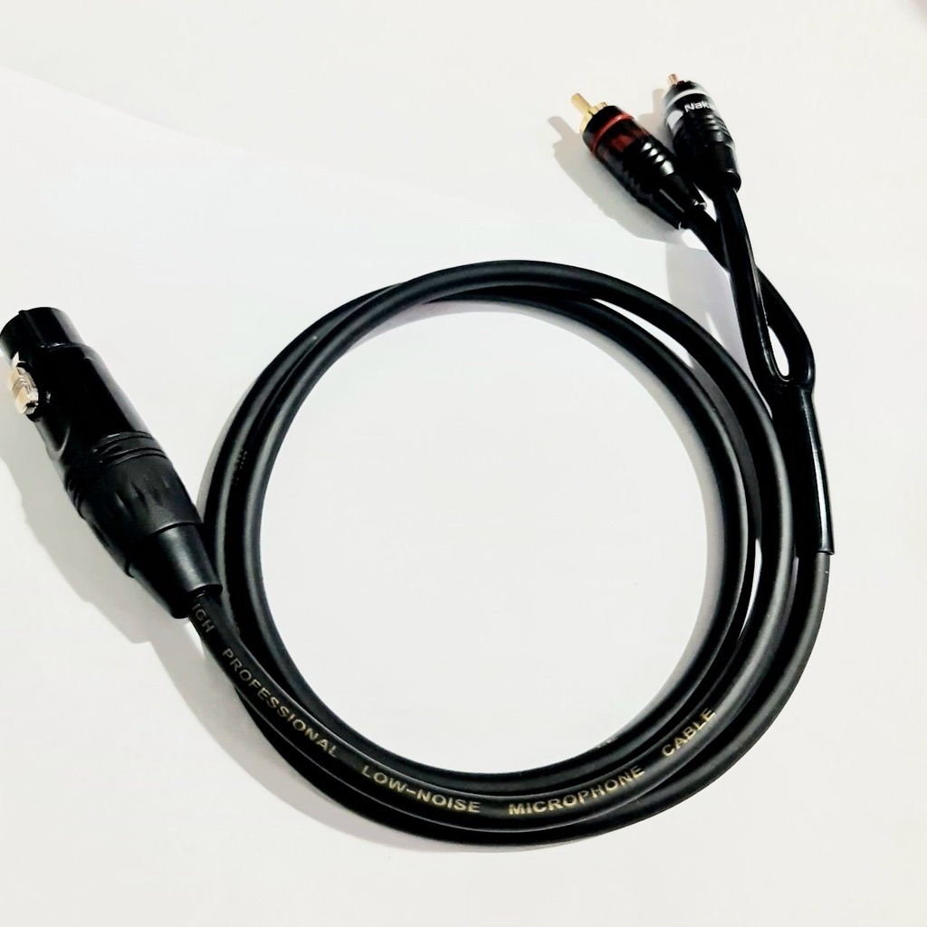 Dây Canon Cái ra 2 Av Bông Sen Rca jack AV Nakamichi cao cấp