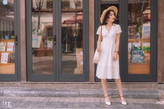 ĐẦM MAXI HOA CÚC (KÈM HÌNH THẬT)