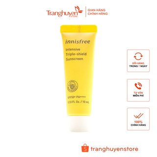 Kem chống nắng chống trôi Innisfree Intensive Triple Shield Sunscreen SPF50+ PA++++ Mini Size 10ml
