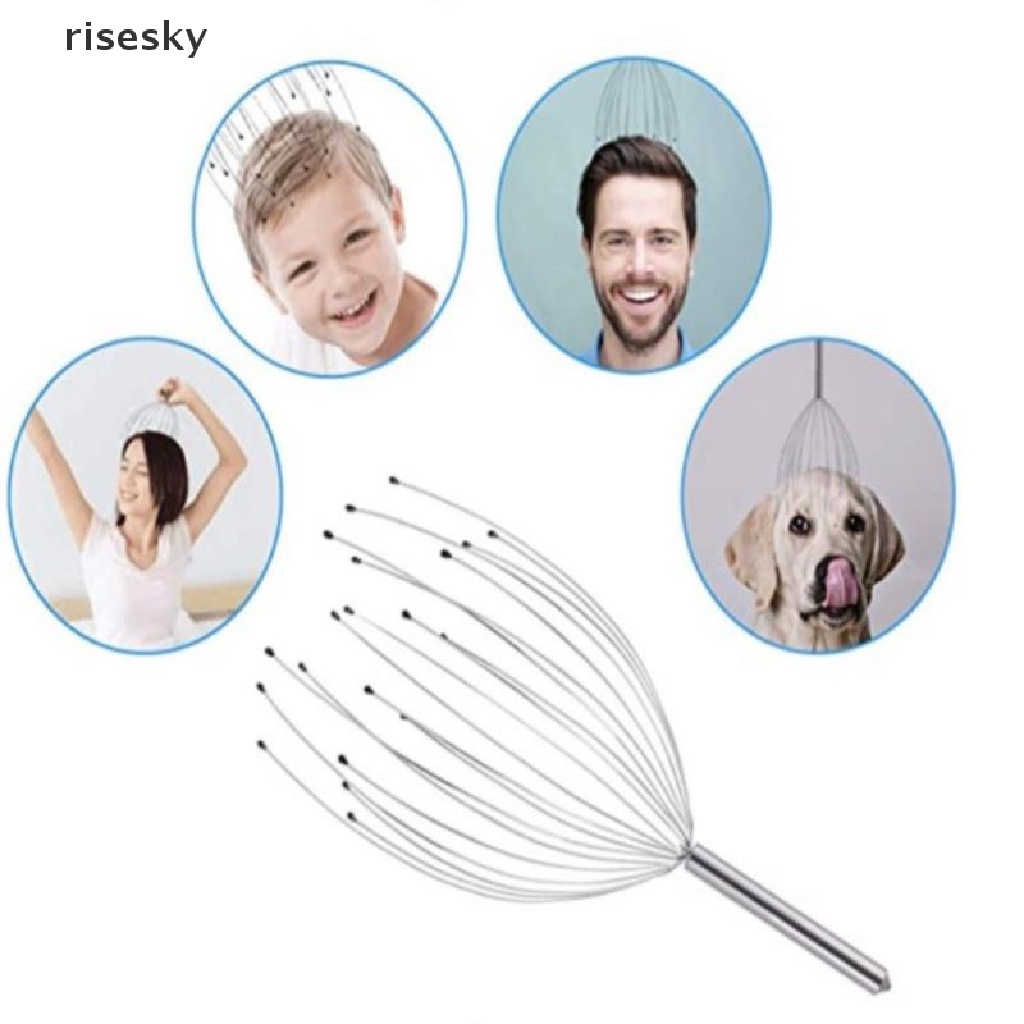 Dụng Cụ Mát Xa Da Đầu 20 Đầu Móng Vuốt Giúp Thư Giãn Sâu ♨Trên đó