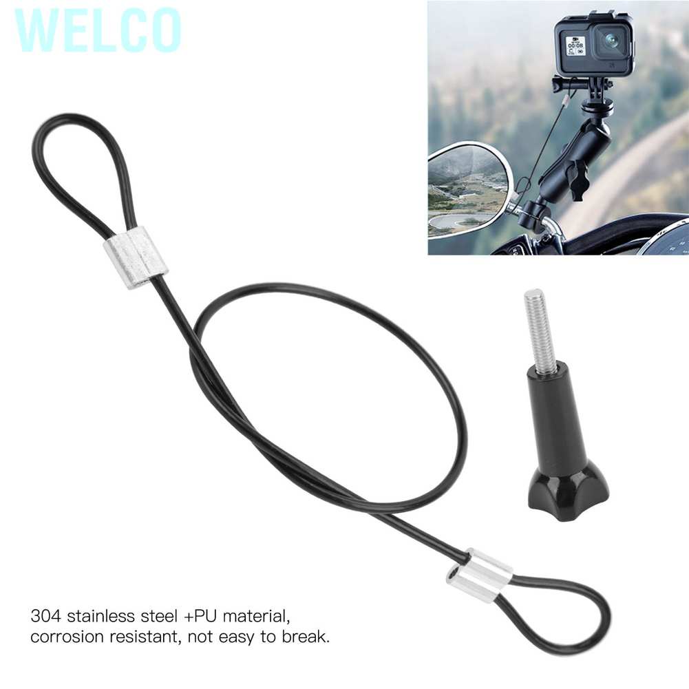 Dây đeo cổ tay bằng thép không gỉ 30cm kèm ốc vít 1/4 inch cho GOPRO/DJI OSMO
 | WebRaoVat - webraovat.net.vn