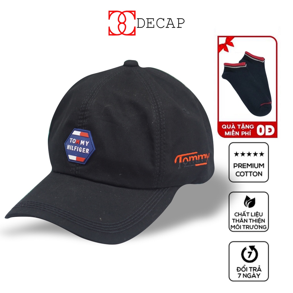 Nón mũ kết lưỡi trai thời trang phối lưới form đẹp nam nữ unisex ulzzang chất vải kaki snapback kiểu Tommy |DECAP SHOP
