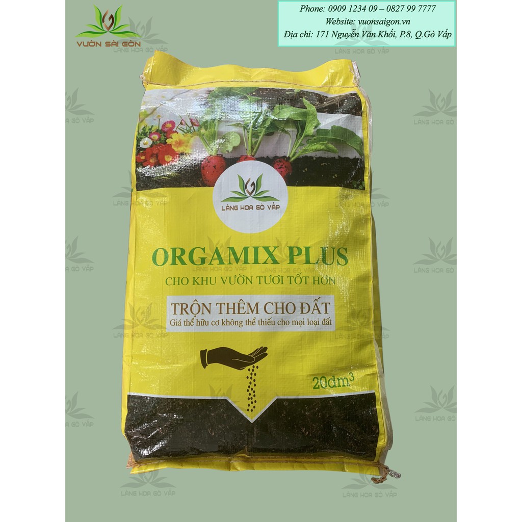 Xơ dừa đã xử lý Orgamix Plus 20dm3( (6kg) làm giá thể trồng cây, rau mầm...