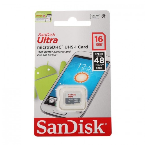 Thẻ nhớ 16G Micro SD Sandisk Ultra chính hãng. BH 5 năm | BigBuy360 - bigbuy360.vn