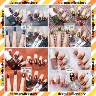 [8ml Mẫu mới] Sơn Móng Tay Lifulan đơn giản màu nude màu nhũ nhiều màu nhám bóng màu hồng dễ thương màu đen xinh xắn