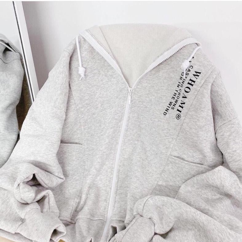 [GIÁ HỦY DIỆT]Áo Khoác Nỉ Ngoại Form Rộng Unisex Nam Nữ Chạy Chữ- Áo Nỉ Ulzzang