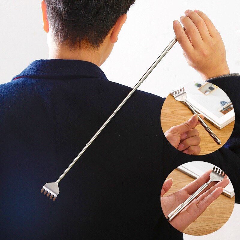 Cây Gãi Lưng INOX Kéo Dài Rút Gọn 53cm - Tay Gãi Siêu Đỉnh