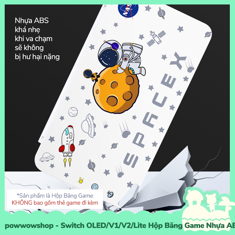 [Sẵn VN - Hỏa Tốc] Switch Oled,V1,V2,Lite Hộp Băng Nhựa ABS+PC Chứa Thẻ Game Nintendo Switch Phong Cach Gaming Style