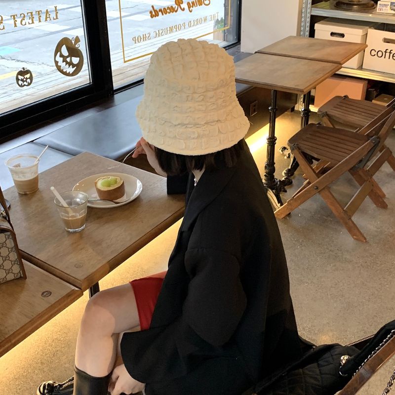 Mũ Nón Bucket Vải Nhún Ô Vuông Phong Cách Hàn Quốc Hot Trend 2023