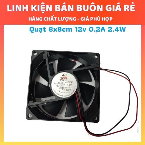 Quạt Tản Nhiệt 12V 4x4CM 6x6CM, 8x8CM, 12x12CM quạt làm mát đủ loại