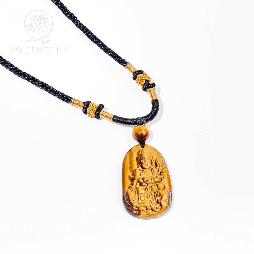 Dây chuyền phật bản mệnh vàng nâu - NQ Jewelry