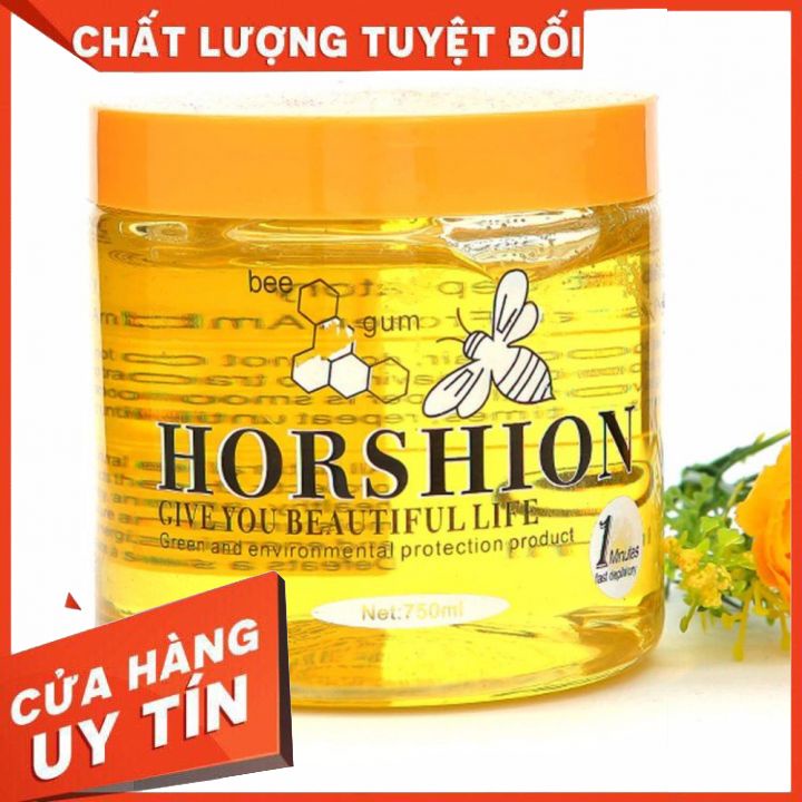 Wax lông mật ong HORSHION  500 ML MÀU VÀNG (HÀNG LOẠI 1 )GEL ĐẶC WAT SẠCH LÔNG TAY LÔNG CHÂN  LÀM TRẮNG MỊN DA