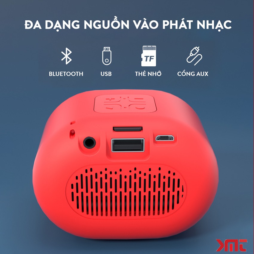 Loa bluetooth mini không dây Pin trâu nghe nhạc hay âm thanh chất lượng hỗ trợ cắm thẻ nhớ và usb KMT Store P117