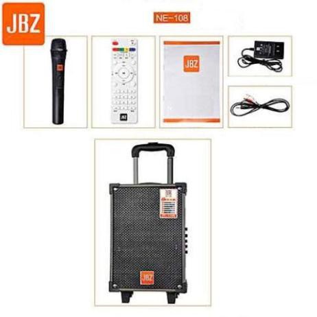 [Tặng 2 MICRO] Loa kéo Karaoke Bluetooth JBZ NE109 Bass 3 Tấc, Remote - BH 6 tháng