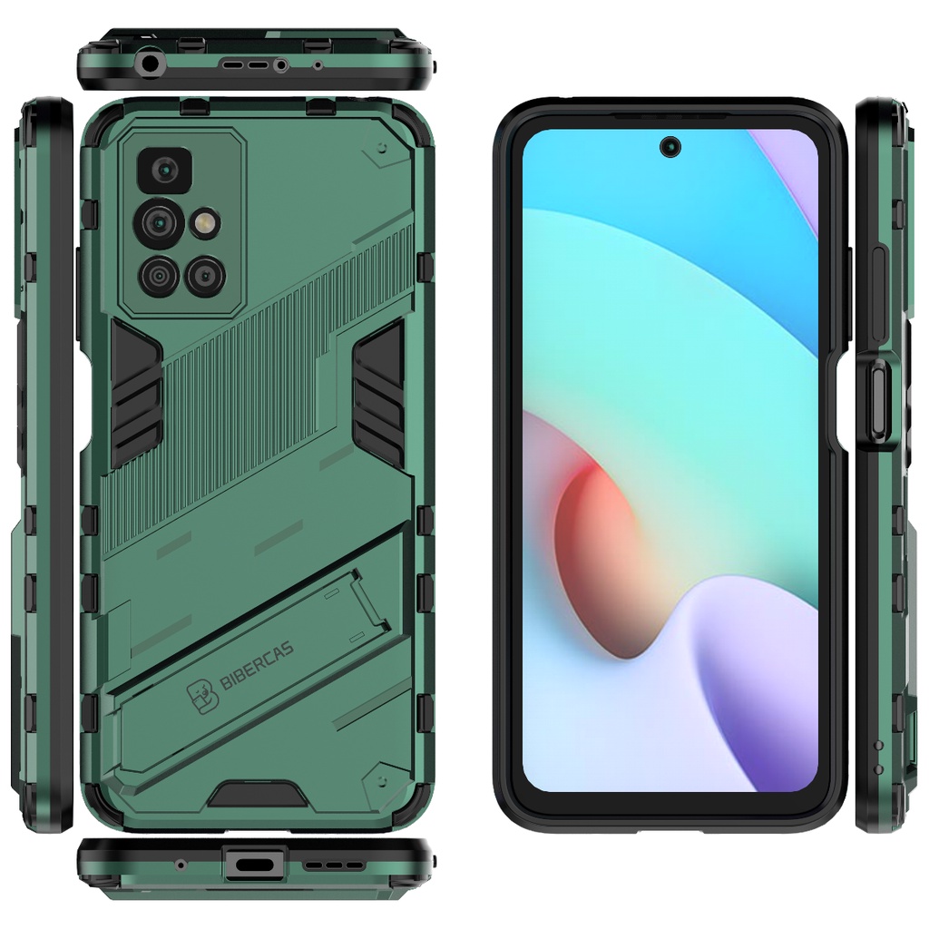 Ốp lưng IRON MAN VER 2 Xiaomi Redmi 10 chống sốc chống va đập mạnh giá đỡ chân chống