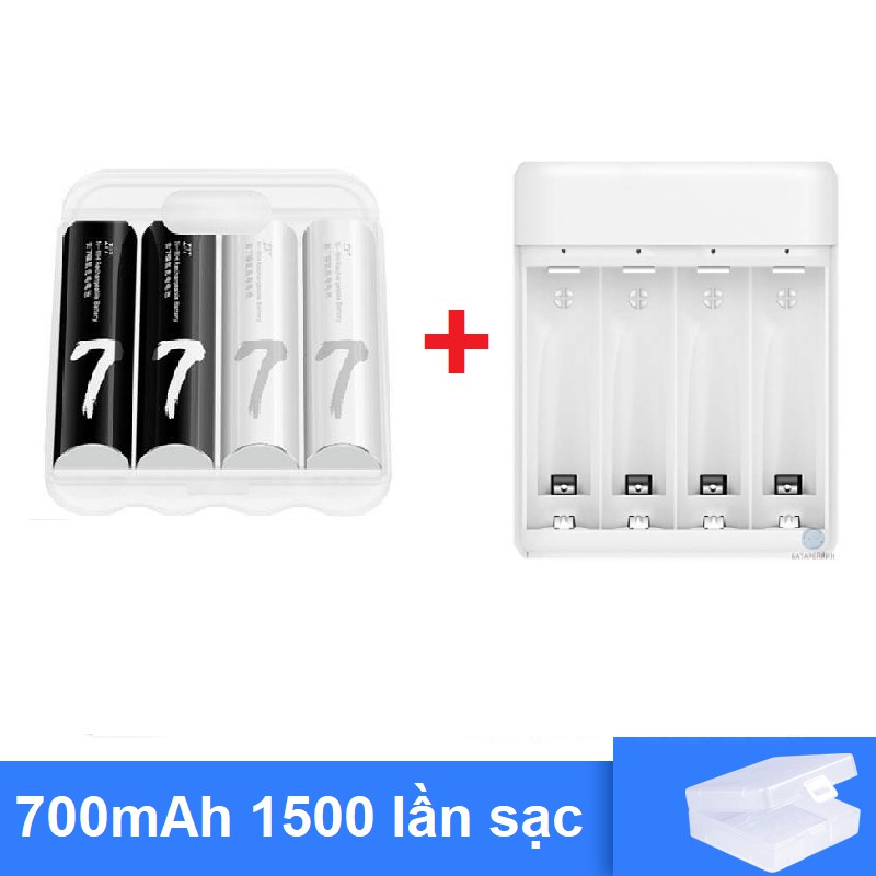 Pin sạc AAA Xiaomi Zi7 Dung lượng 700mah sạc lại tới 1500 lần, pin đũa sạc cao cấp tuổi thọ cao