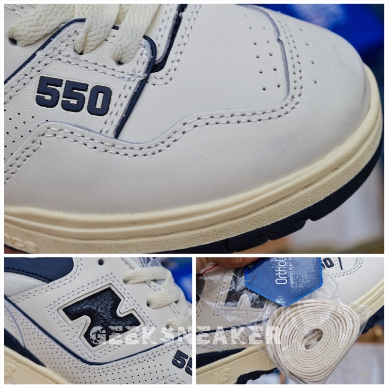 [GeekSneaker] Giày Sneaker NB - Aime Leon Dore New Balance 550 &quot;White / Navy&quot; ALD | NB550