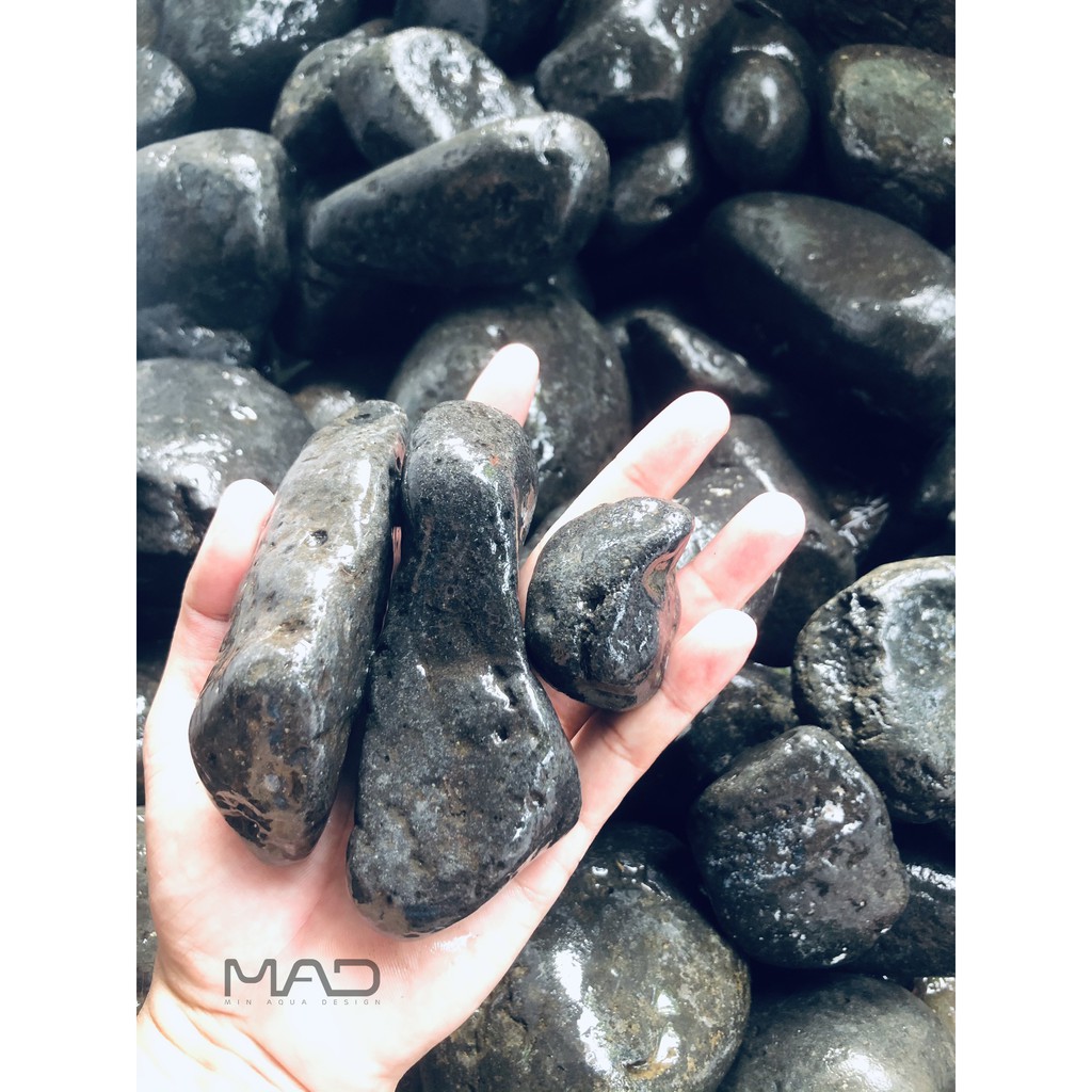 Đá Cuội đen lỗ