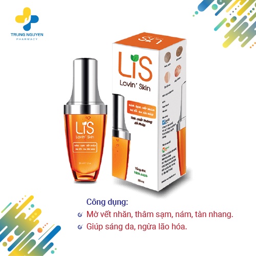 Gel dưỡng da LIS LOVIN' SKIN mờ vết nhăn, thâm sạm, nám, tàn nhang