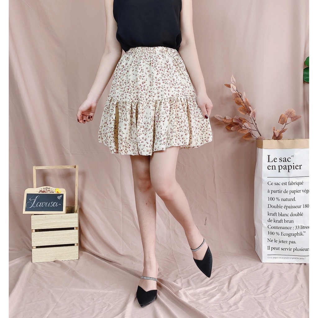 Chân Váy Hoa Nhí Vintage Hai Lớp 🐷FREESHIP🐷 Chân Váy Ngắn Phong Cách Hàn Quốc LAVUSA Chất Vải Voan Nhật CV17 | BigBuy360 - bigbuy360.vn