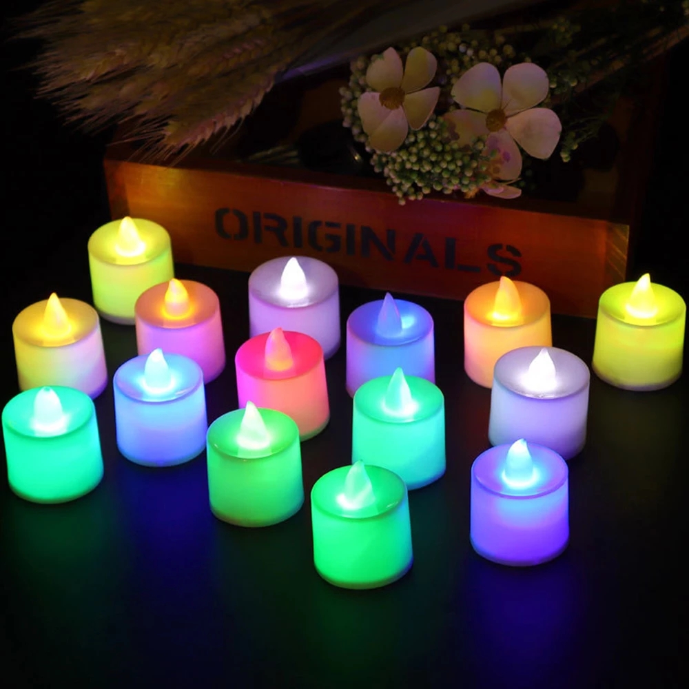 1 Nến Đèn Led Nhiều Màu Trang Trí Tiệc