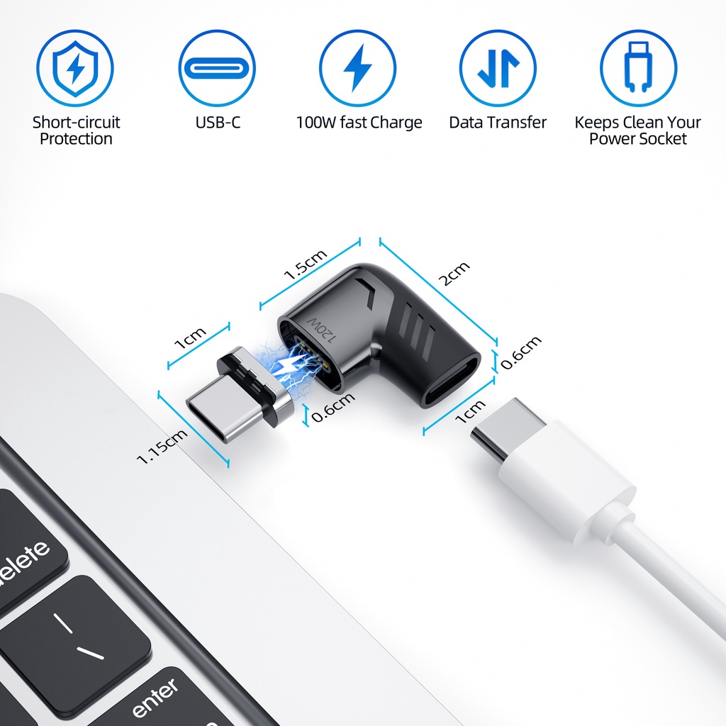 Dây Cáp Sạc USB Type C 120W Cho Ipad Pro Macbook