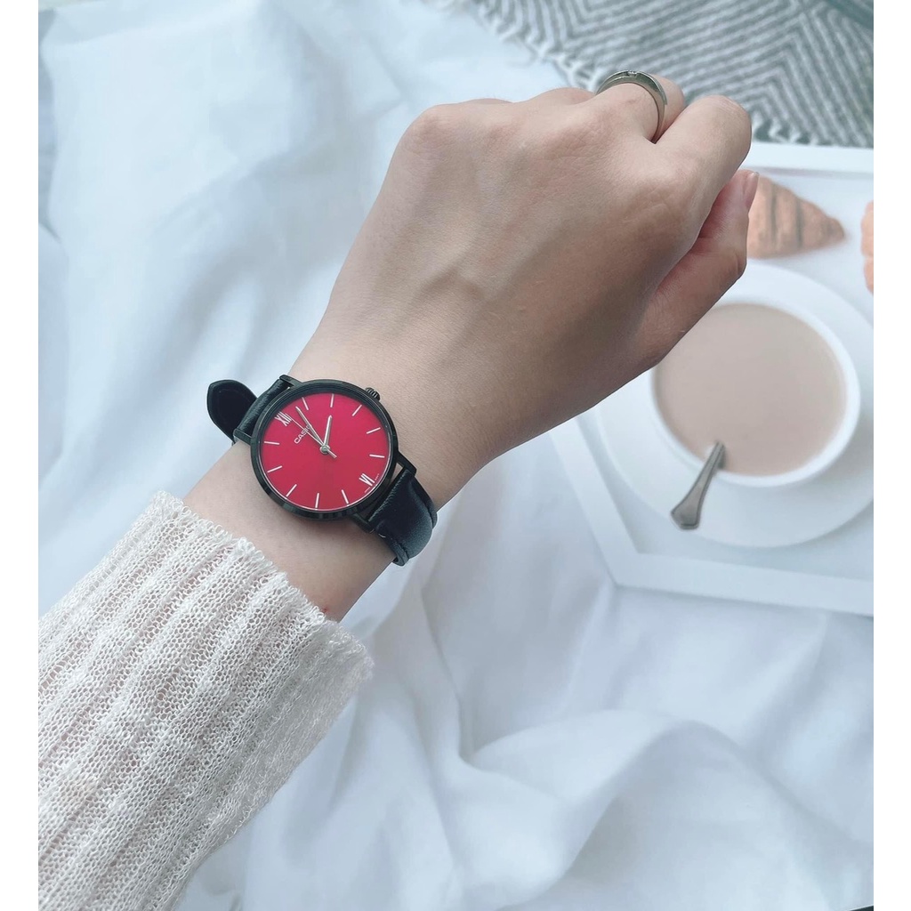 Đồng hồ nữ dây da Casio LTP VT02BL