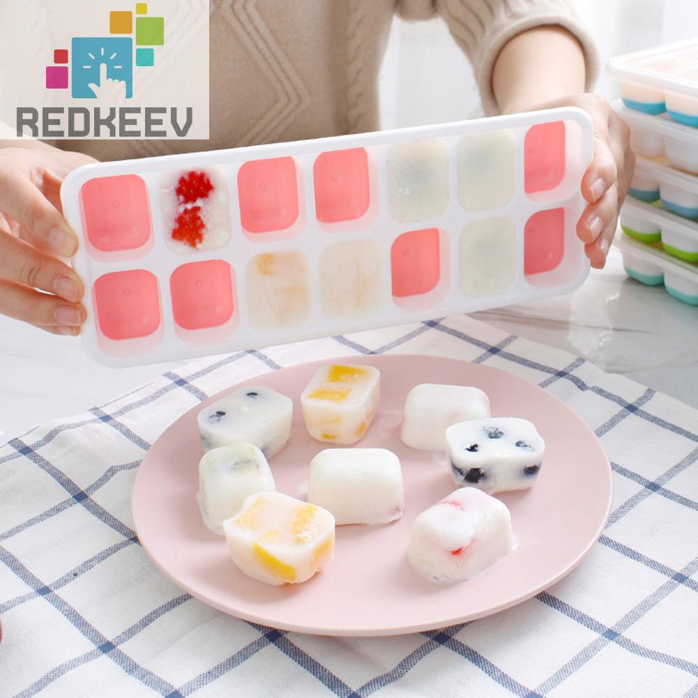 Khuôn Silicone Làm Đá 14 Ô Tiện Dụng