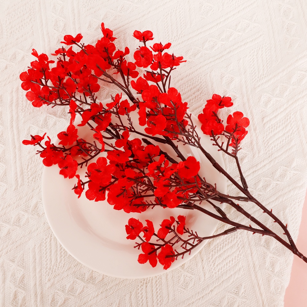 Cành hoa Gypsophila giả sống động dùng trang trí nhà
