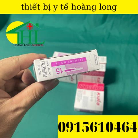 Lưỡi dao mổ kiato số 15 nhỏ ,xắc bén hộp 100 cái