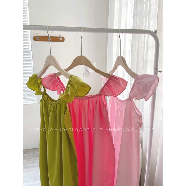 Đầm chun suông tay cánh tiên