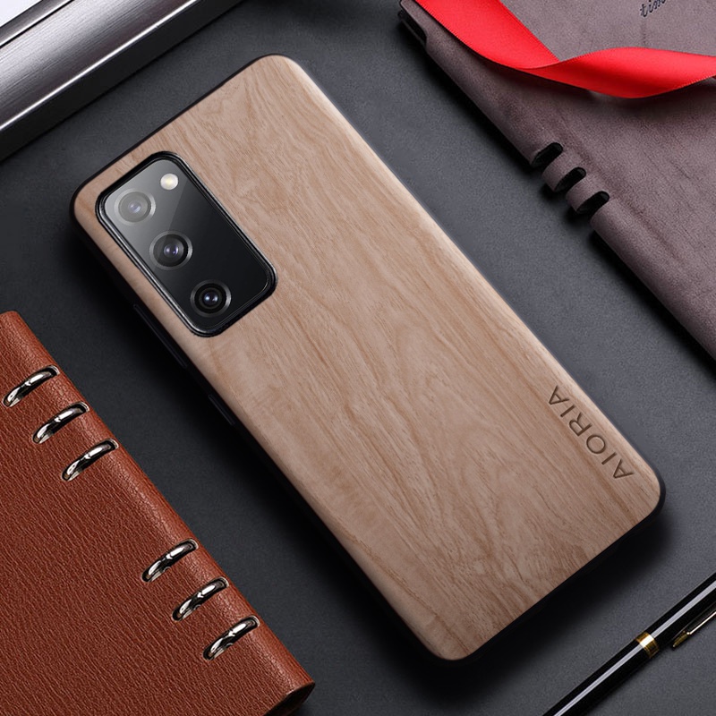 Ốp Bao Da Điện Thoại Họa Tiết Vân Gỗ Cho samsung galaxy s20 fe ultra 2022 5g samsung galaxy s20 fe plus ultra Ốp