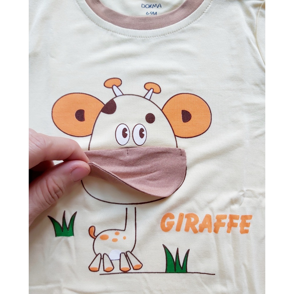 Bộ dài tay cài vai Dokma - chất sợi tre siêu mềm mát, kháng khuẩn, ngăn tia UV