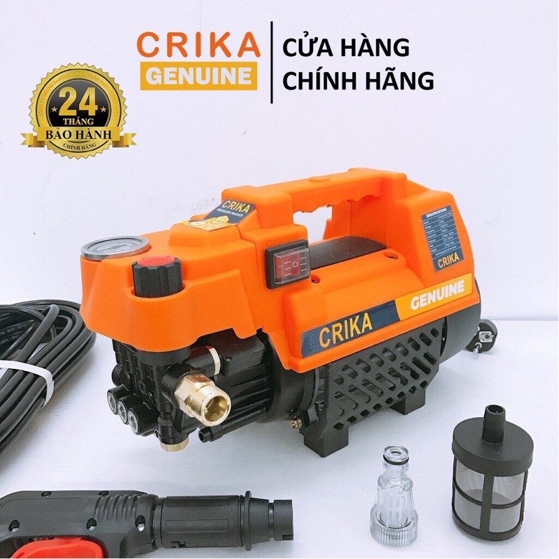 Máy rửa xe đa năng crika 1900w - hàng chính hãng - có chỉnh áp ( bảo hành 2 năm 1 đổi 1)