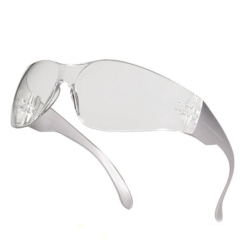 Mắt Kính đi đường Trắng Trong chống tia UV chống bụi - Mắt kính vuông đen bảo hộ chống bụi