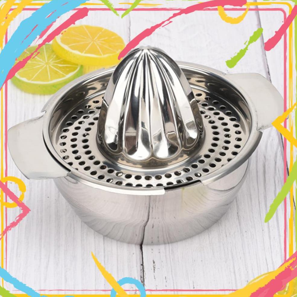 Dụng Cụ Vắt Cam Inox Tiện Dụng Tại Nhà, Nắp Vắt Cam Nhựa Việt Nhật Kèm Khay Đựng Nước Vắt