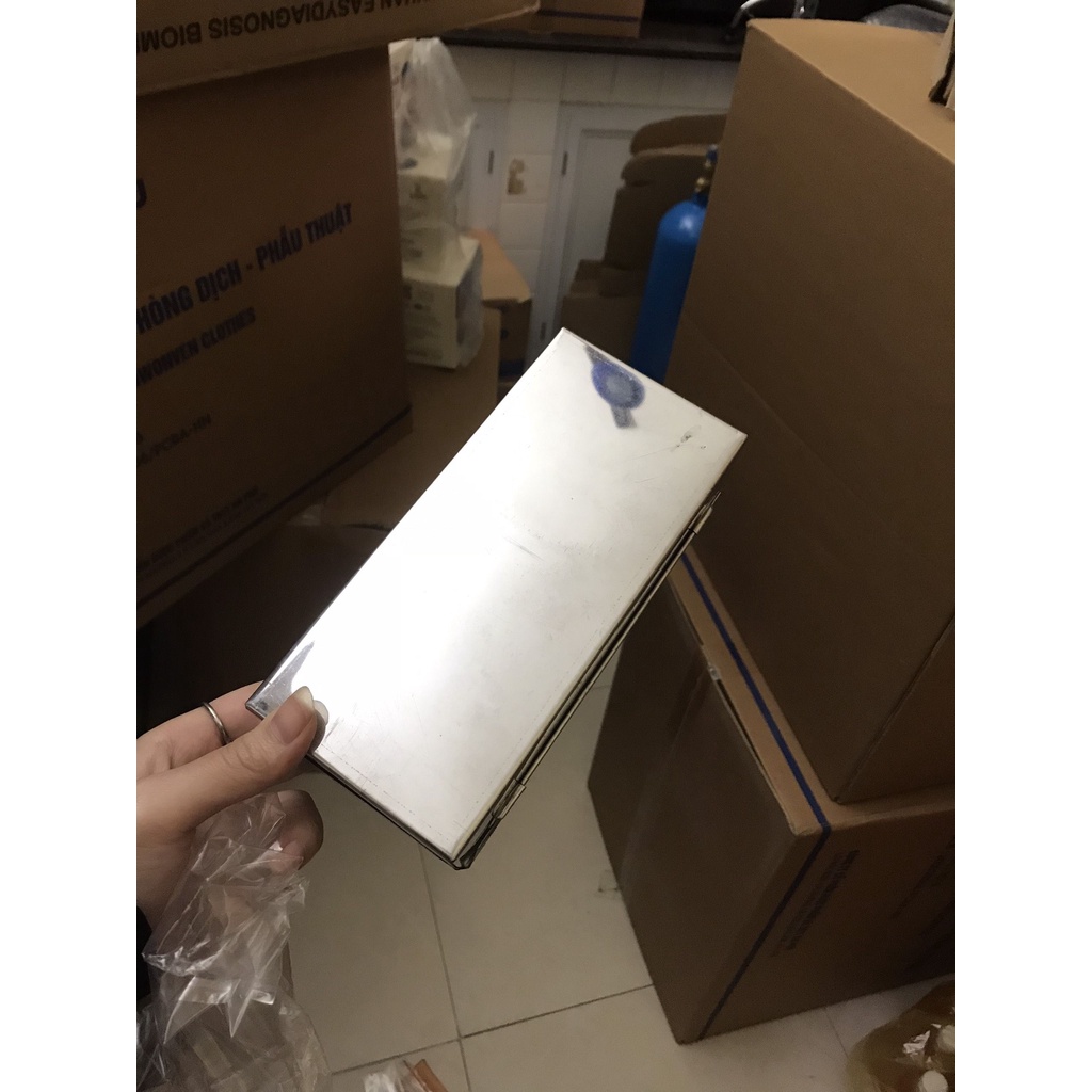 Hộp chống sốc inox, kích thước 19x9x4