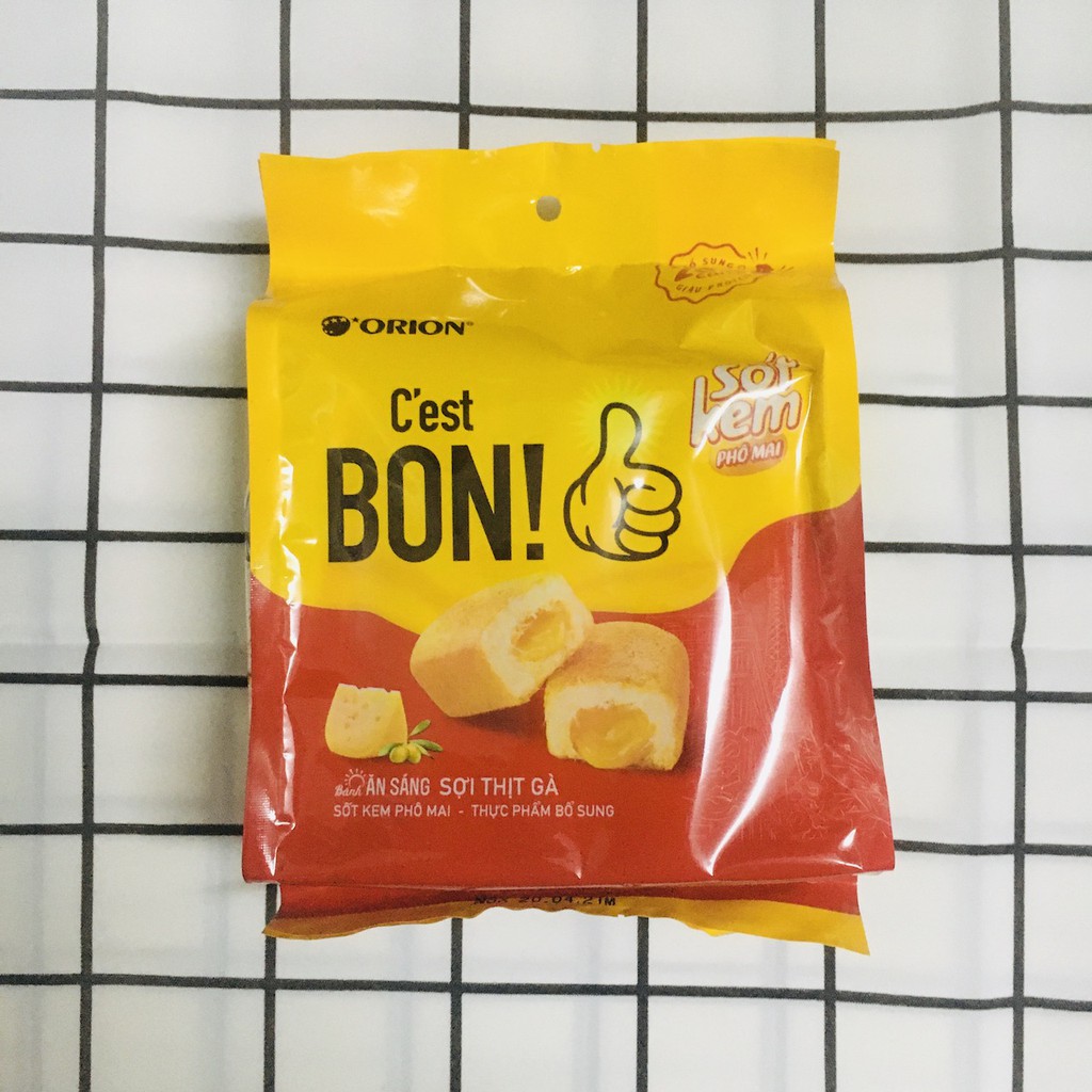 Bánh Ăn Sáng C'est Bon Sợi Thịt Gà / Sốt Phô Mai 85g/5 cái