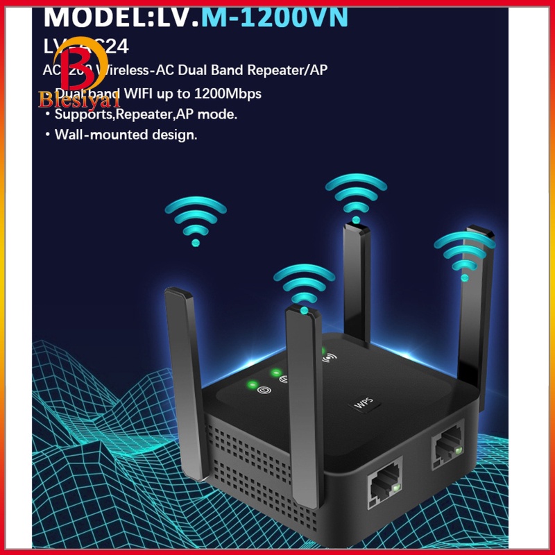 Thiết Bị Khuếch Đại Tín Hiệu Wifi Màu Đen 1200mbps Phích Cắm Uk | BigBuy360 - bigbuy360.vn