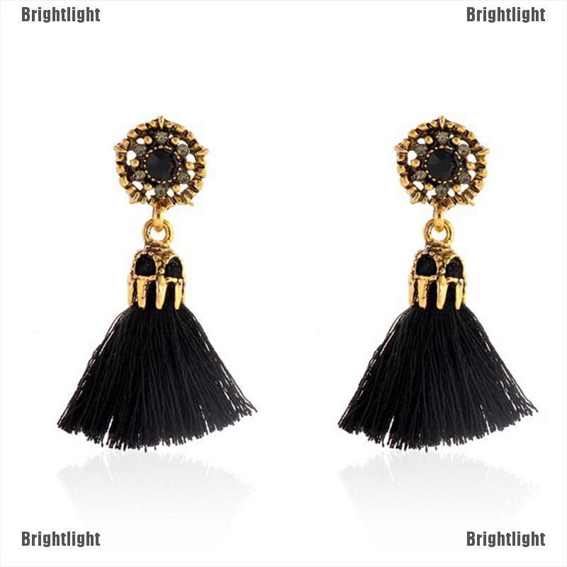 Hoa Tai Dáng Dài Đính Đá Pha Lê Thanh Lịch Cho Nữ